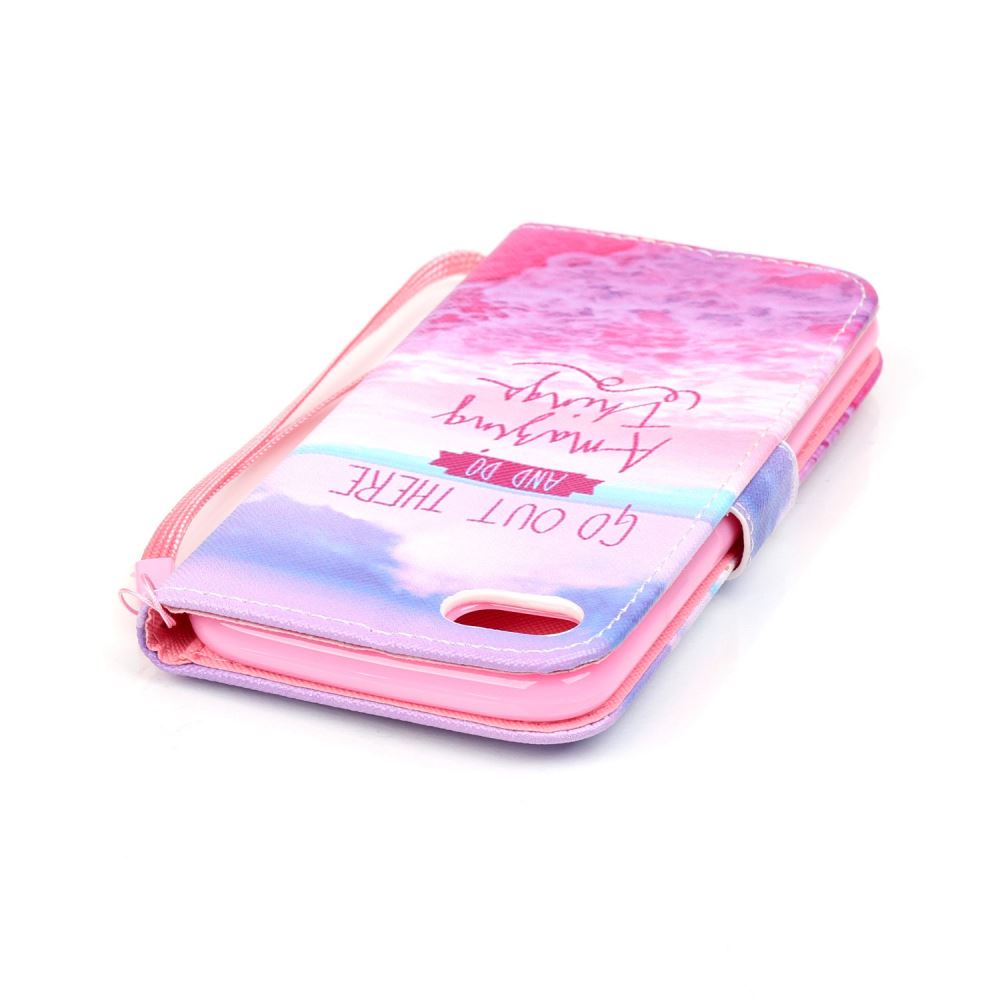 iPhone 7 case wallet leather card holder cover case printed leather