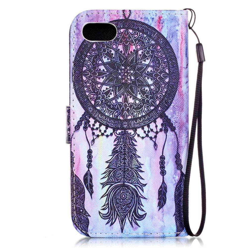 iPhone 7 case wallet leather card holder cover case printed leather