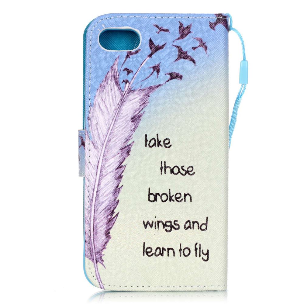 iPhone 7 case wallet leather card holder cover case printed leather