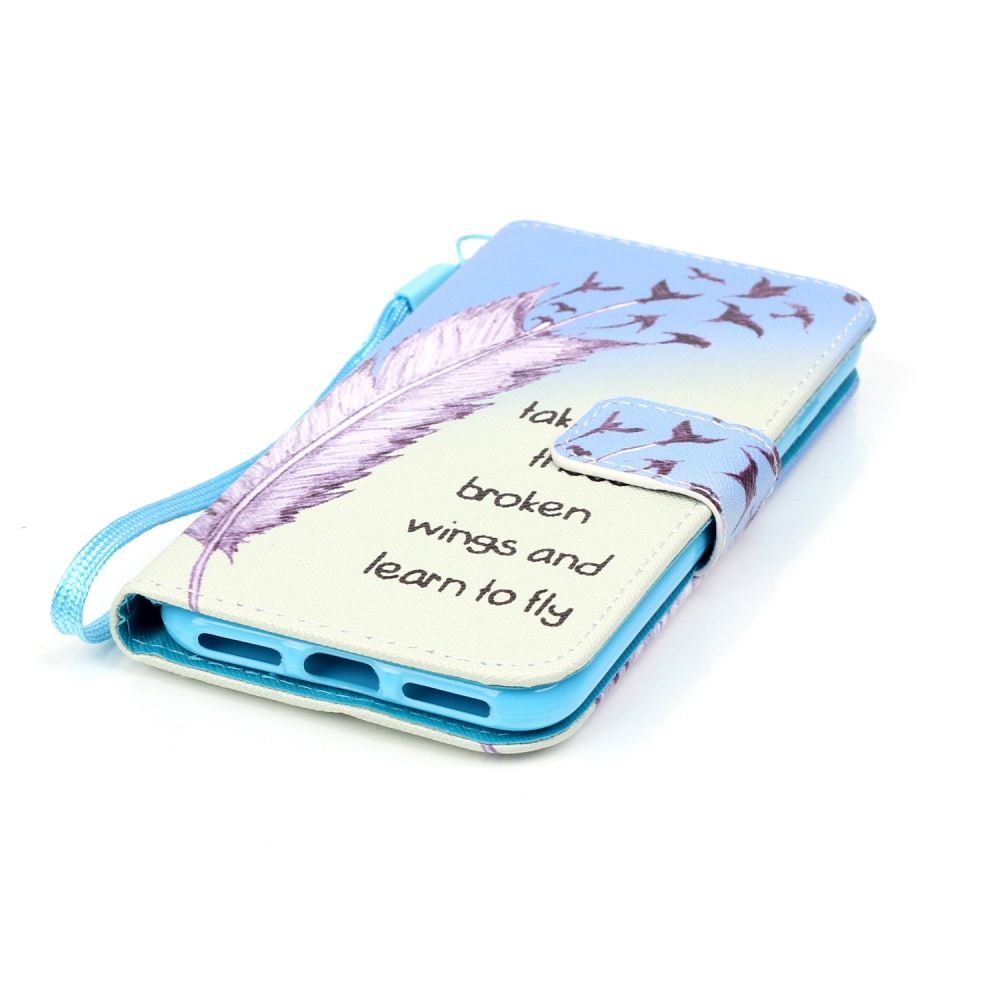 iPhone 7 case wallet leather card holder cover case printed leather