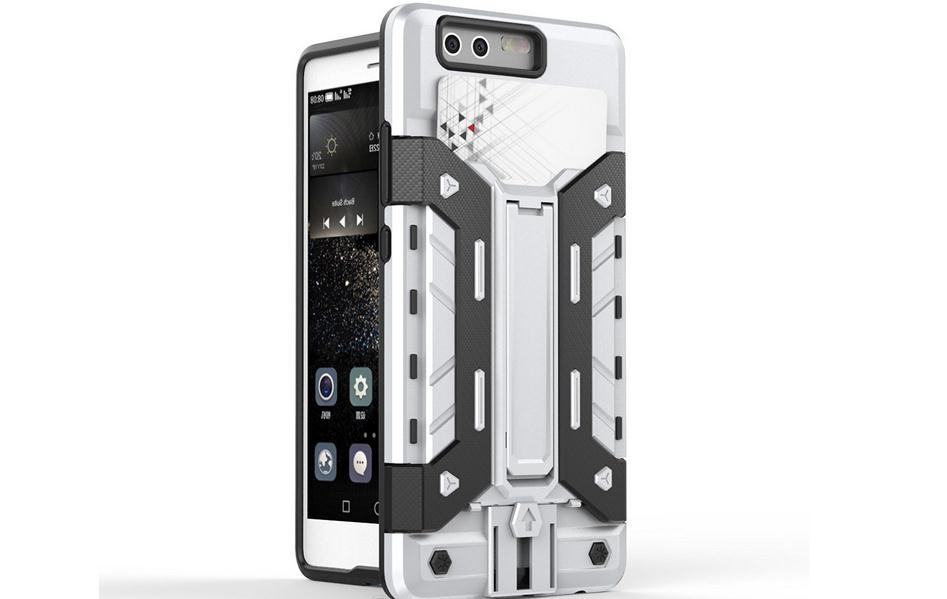 Huawei P9 Case Card Holder Hybrid Heavy Duty Kickstand Case Huawei P9 Case Card Holder Hybrid Heavy Duty Kickstand Case