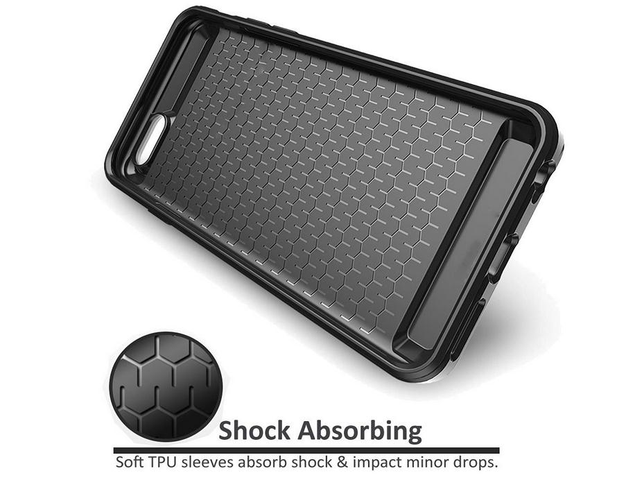 iPhone 7 Plus case impact proof hybrid dual layer card holder cover case
