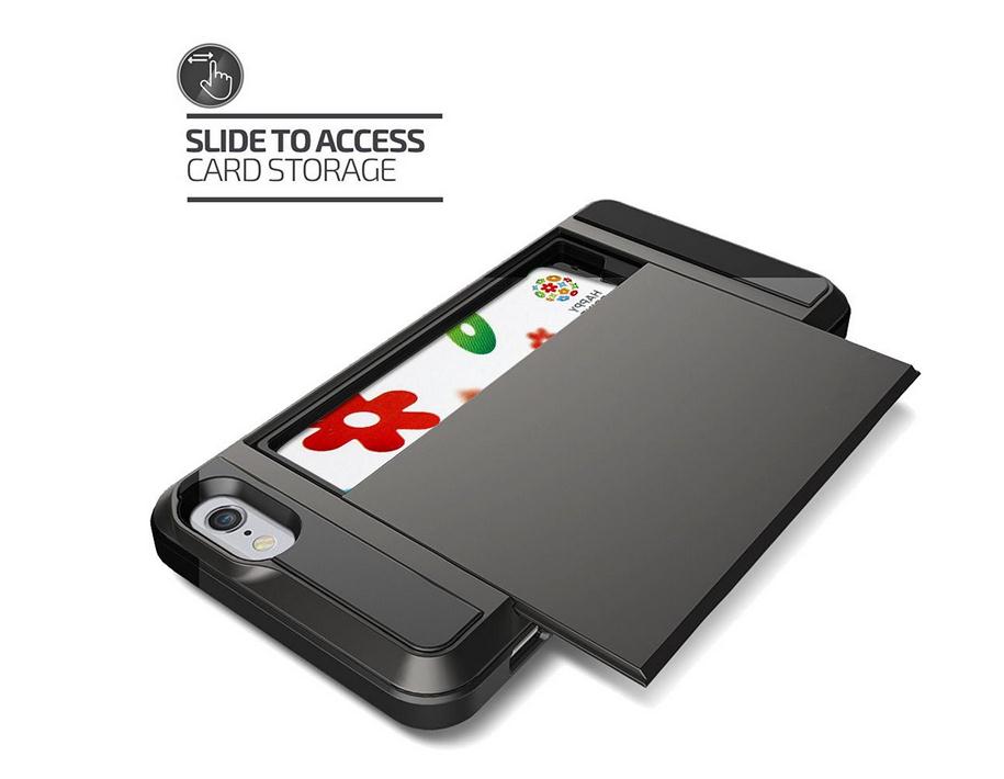 iPhone 7 Plus case impact proof hybrid dual layer card holder cover case iPhone 7 Plus case impact proof hybrid dual layer card holder cover case