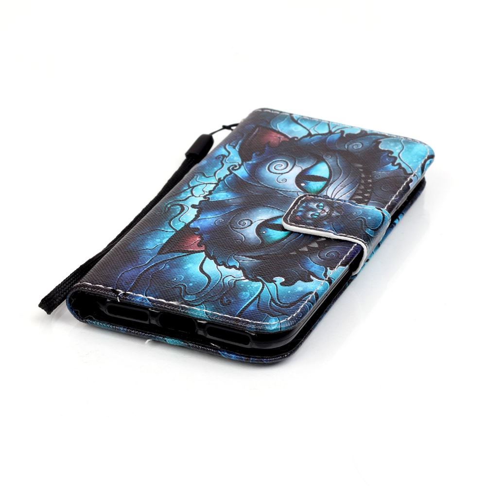 iPhone 7 case wallet leather card holder cover case printed leather
