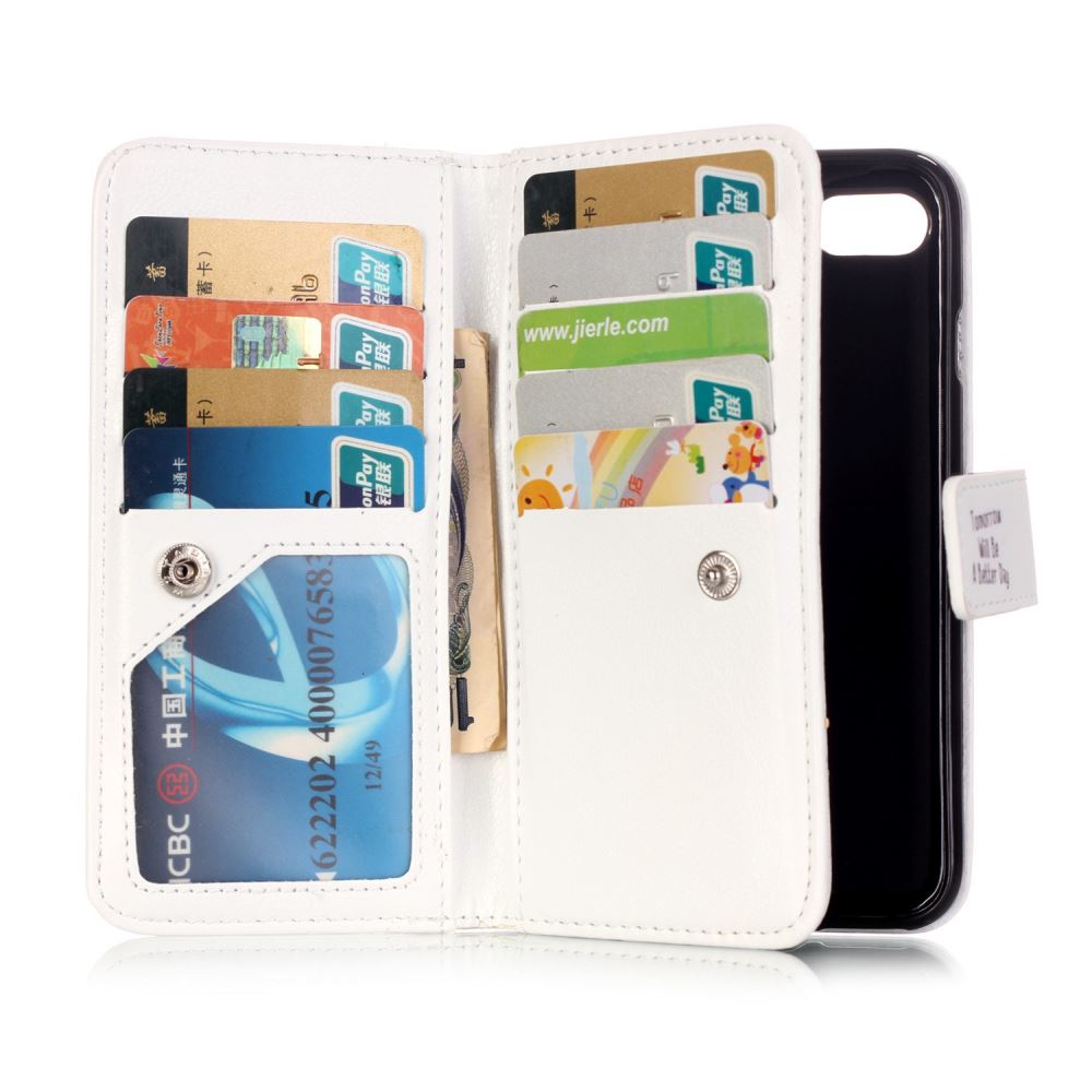 iPhone 7 case Multifunction Full Cash Cards wallet leather case