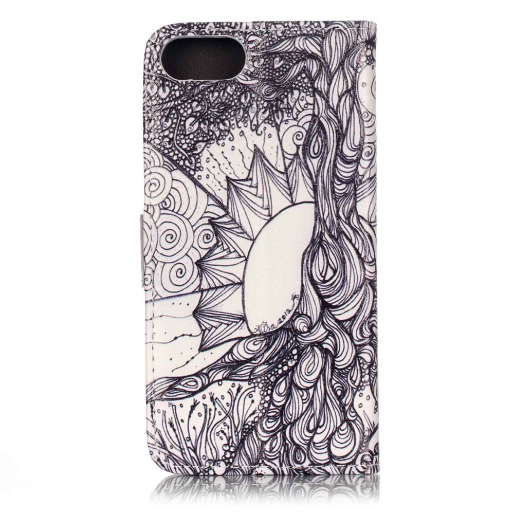 iPhone 7 case wallet leather card holder cover case printed leather