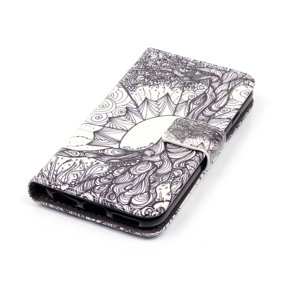 iPhone 7 case wallet leather card holder cover case printed leather