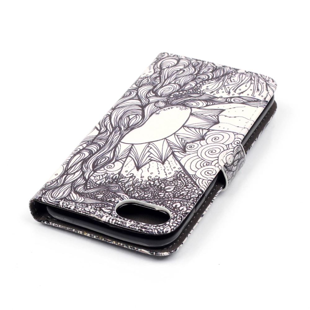 iPhone 7 case wallet leather card holder cover case printed leather