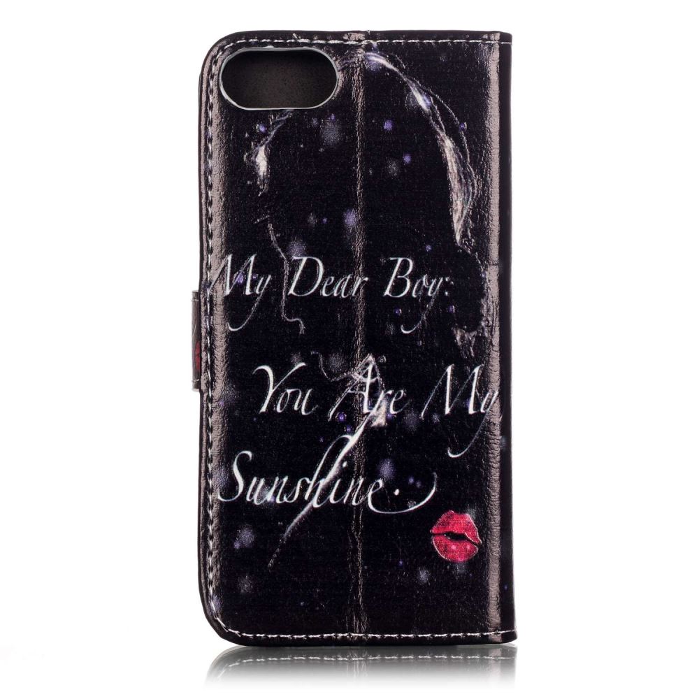 iPhone 7 case wallet leather card holder cover case printed leather