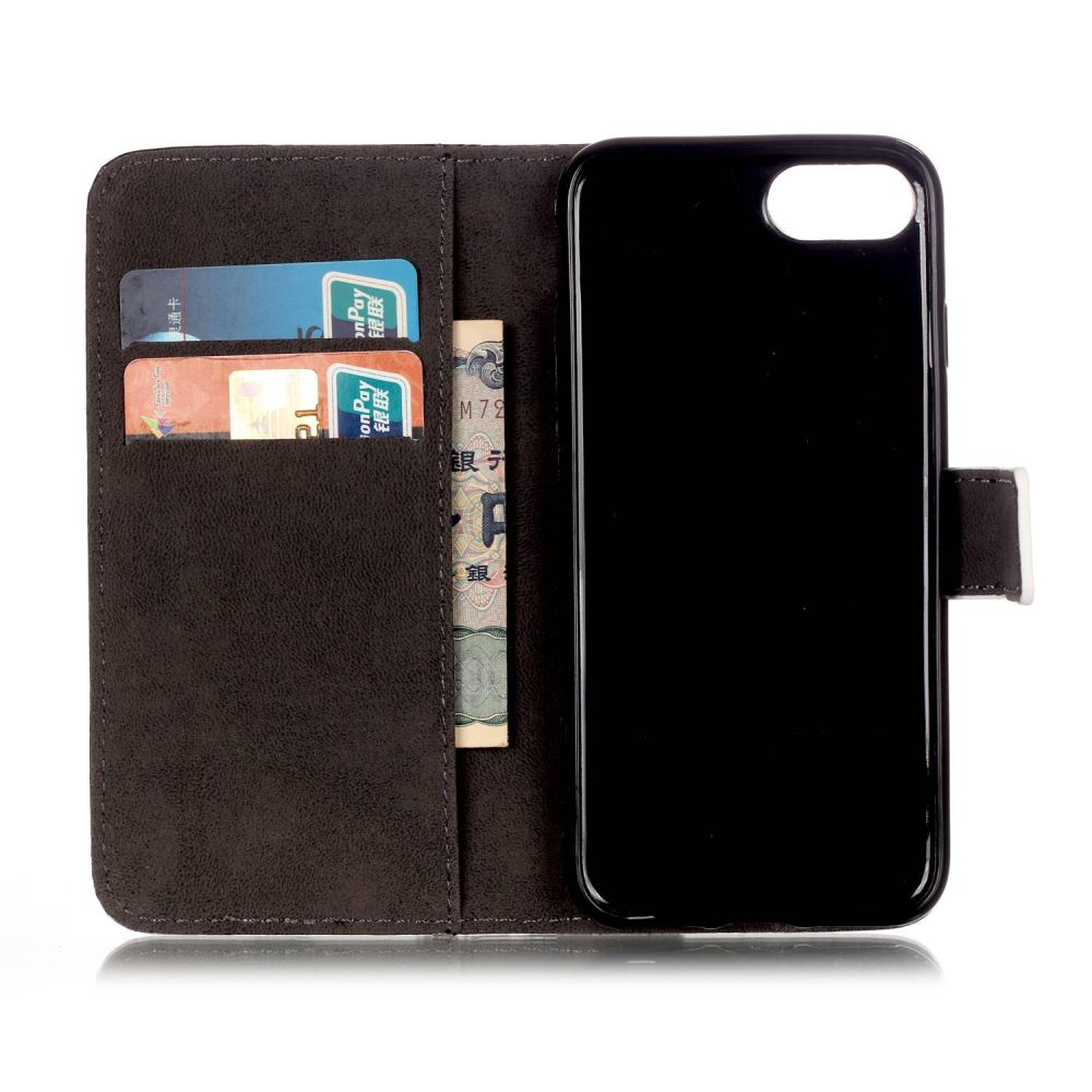 iPhone 7 case wallet leather card holder cover case printed leather
