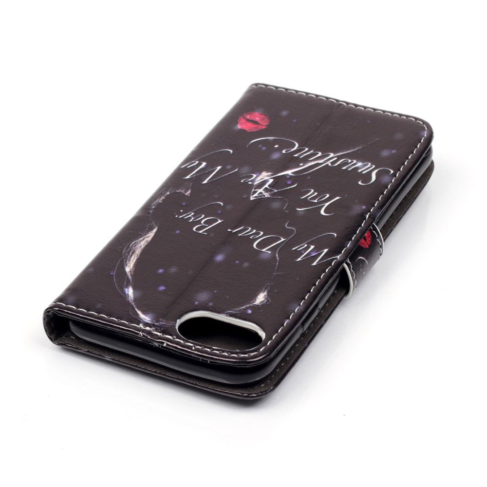 iPhone 7 case wallet leather card holder cover case printed leather