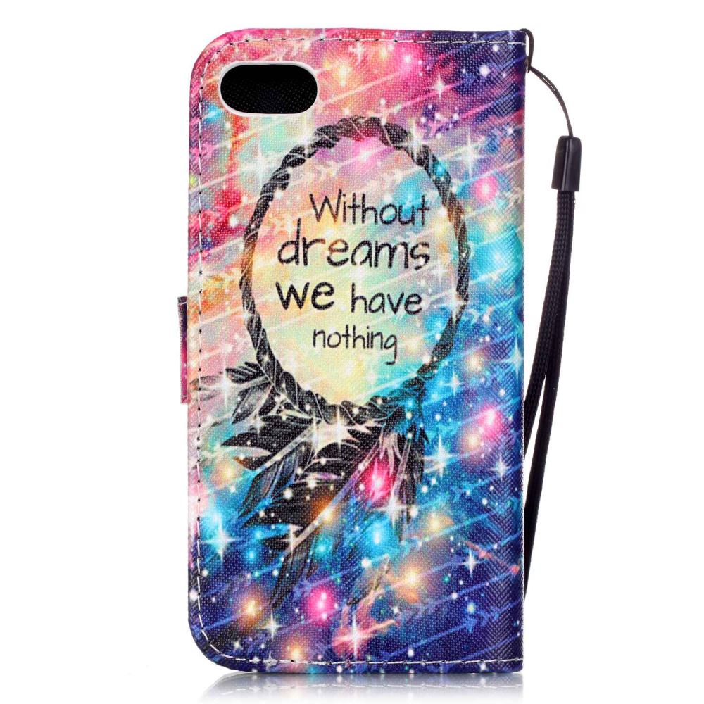 iPhone 7 case wallet leather card holder cover case printed leather