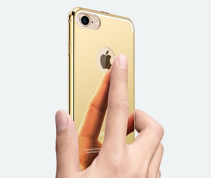 iPhone 7 case metal bumper with mirror back case