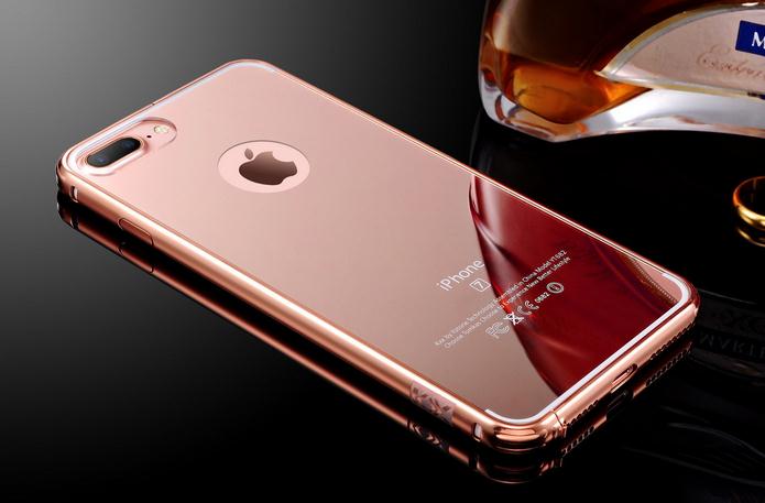 iPhone 7 Plus case metal bumper with mirror back case