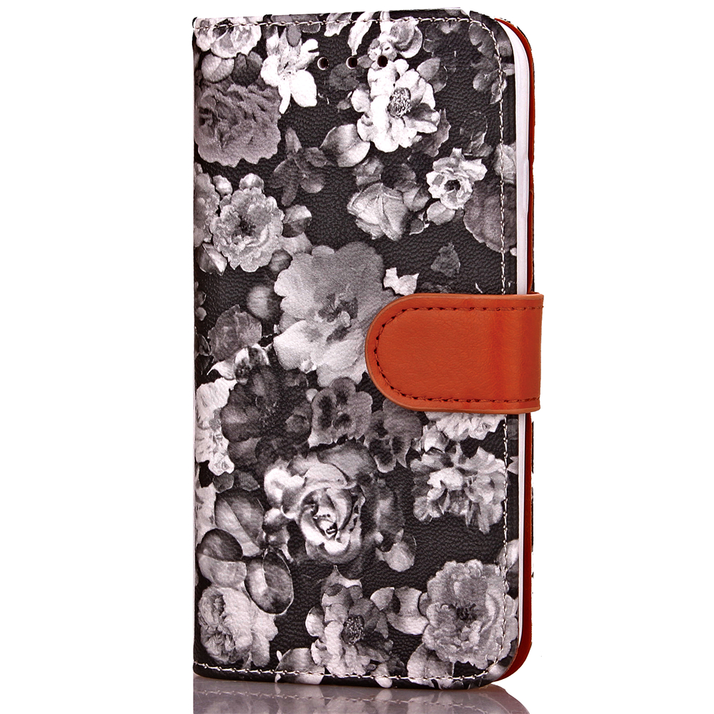 iPhone 7 case floral pattern ID card full cash wallet cover case iPhone 7 case floral pattern ID card full cash wallet cover case