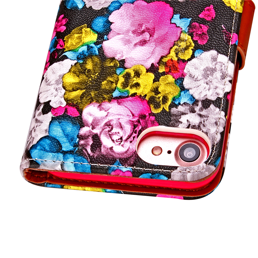 iPhone 7 case floral pattern ID card full cash wallet cover case iPhone 7 case floral pattern ID card full cash wallet cover case