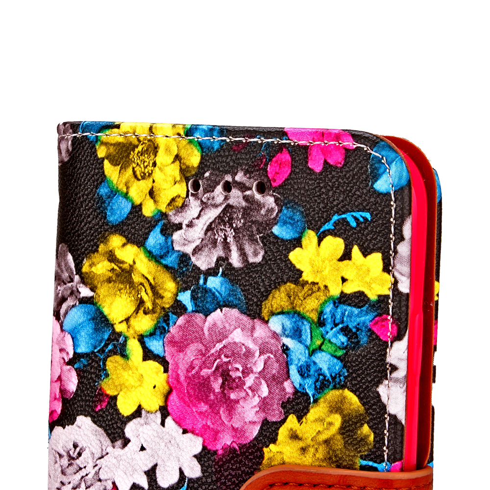 iPhone 7 case floral pattern ID card full cash wallet cover case iPhone 7 case floral pattern ID card full cash wallet cover case