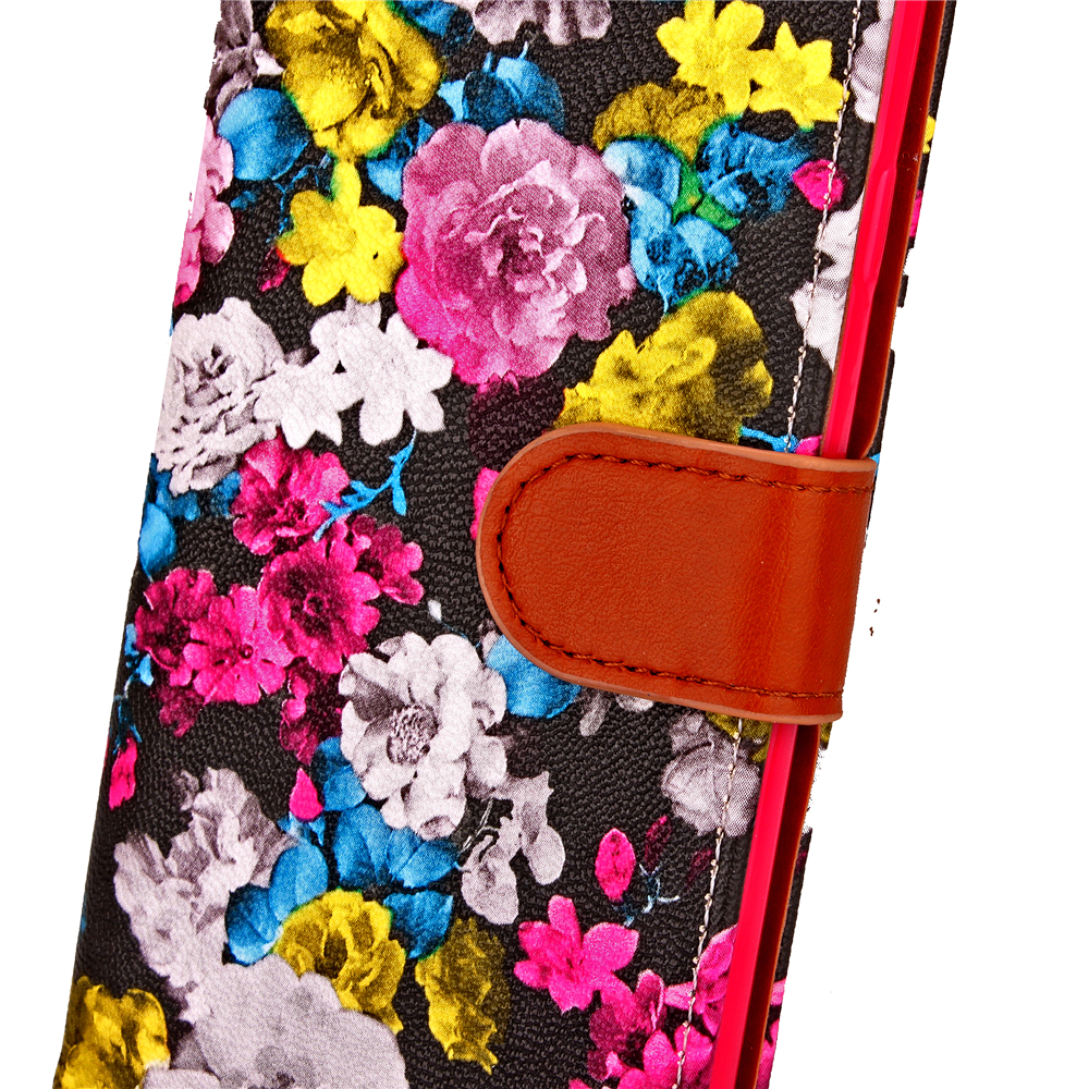 iPhone 7 case floral pattern ID card full cash wallet cover case iPhone 7 case floral pattern ID card full cash wallet cover case