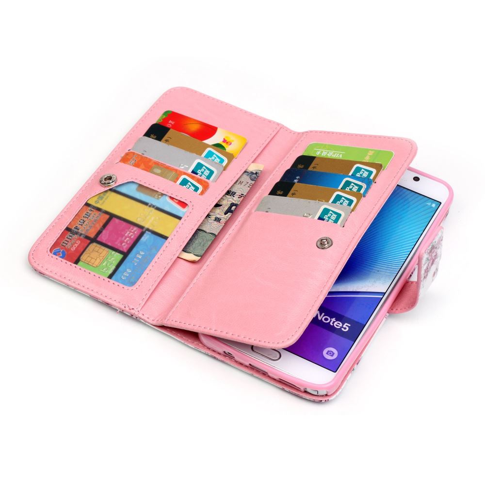Galaxy NOTE 5 Multifunction full cash 9x card slots wallet leather case