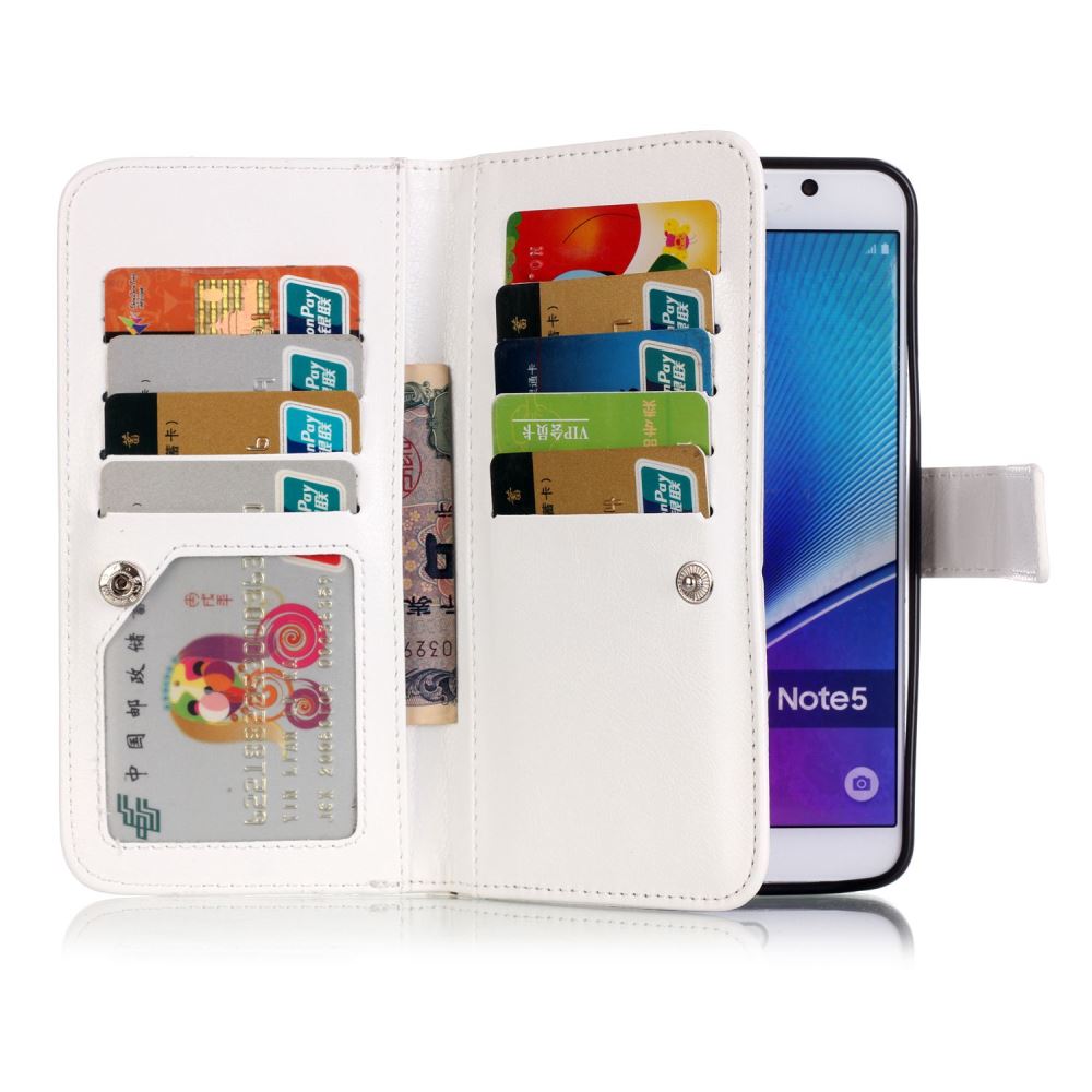 Galaxy NOTE 5 Multifunction full cash 9x card slots wallet leather case