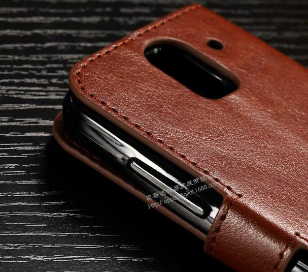 Huawei Y3 Vintage Fine Leather Wallet Case - Brown