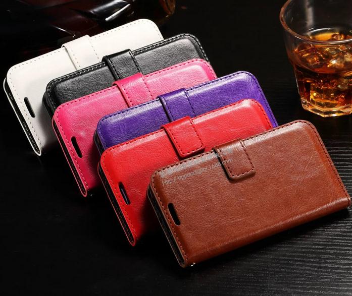 Huawei Y3 Vintage Fine Leather Wallet Case - Brown
