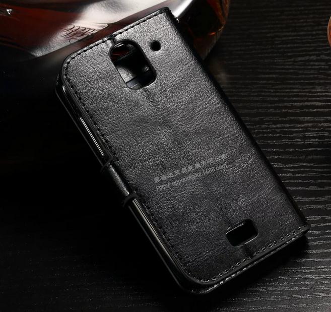 Huawei Y3 Vintage Fine Leather Wallet Case - Brown