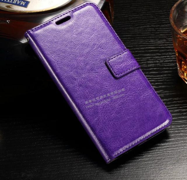Huawei Y5 Ii Y6 Elite Case Vintage Fine Leather Wallet Case - Brown