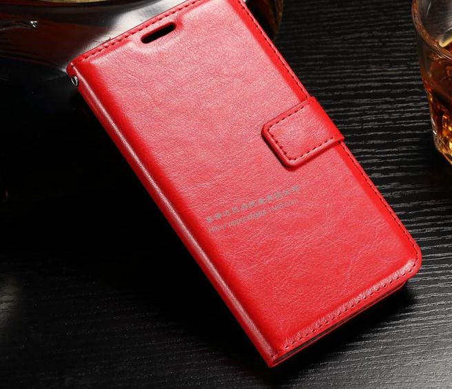 Huawei Y5 Ii Y6 Elite Case Vintage Fine Leather Wallet Case - Brown