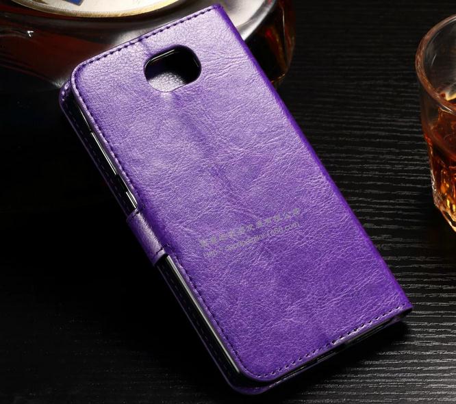 Huawei Y5 Ii Y6 Elite Case Vintage Fine Leather Wallet Case - Brown