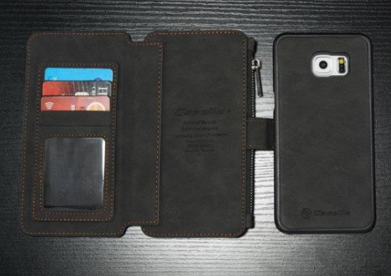Galaxy S6 double wallet leather case detachable cover case Galaxy S6 double wallet leather case detachable cover case