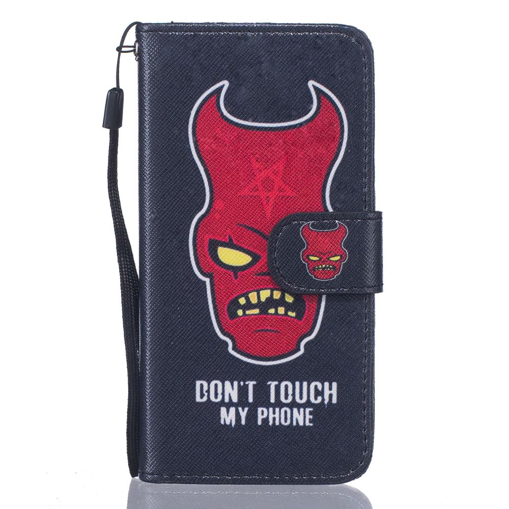 iPhone 7 case wallet leather card holder cover case printed leather