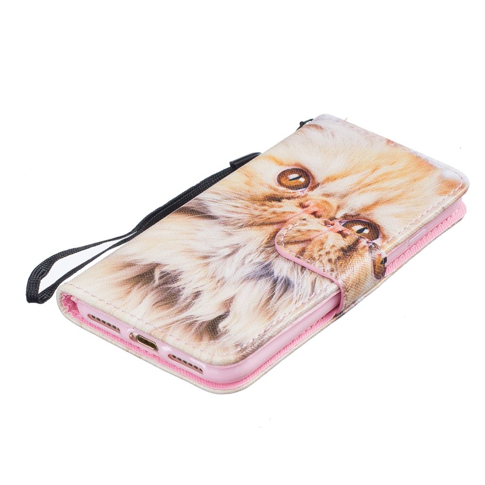 iPhone 7 case wallet leather card holder cover case printed leather