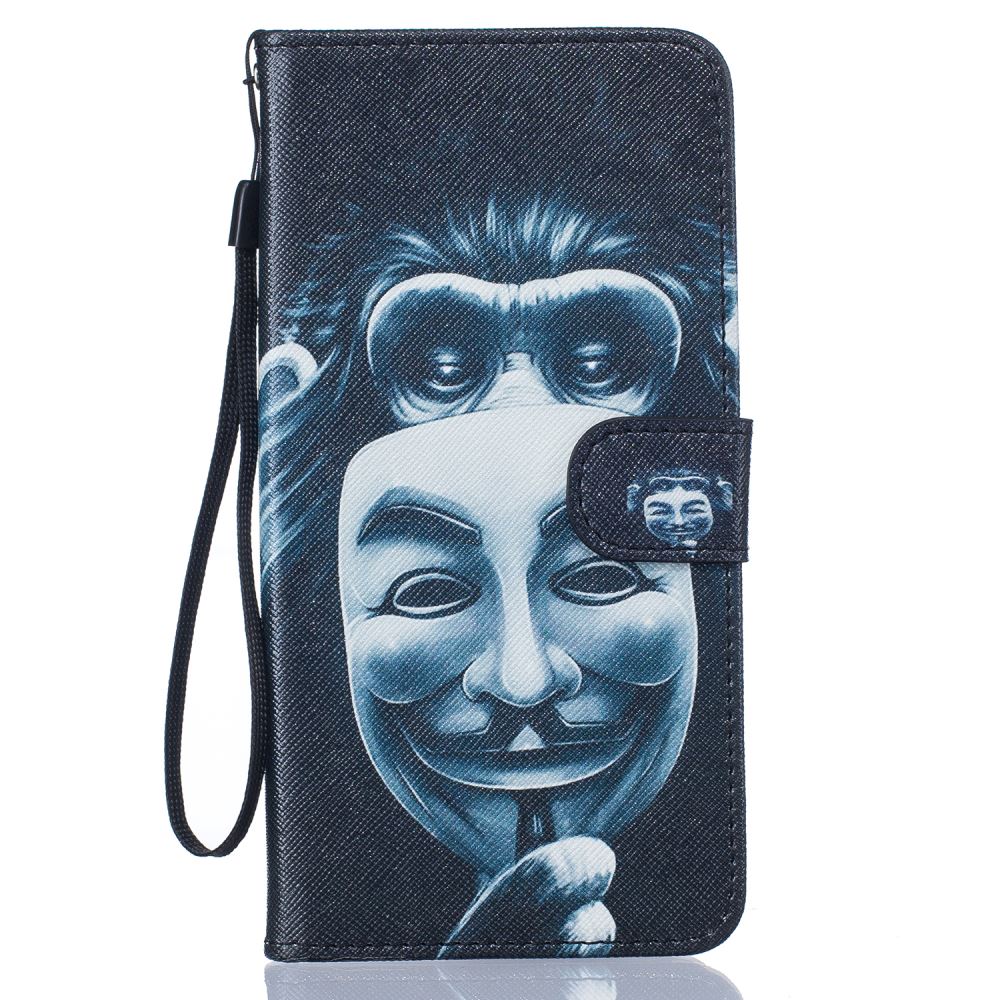 iPhone 7 Plus case wallet leather card holder cover case printed leather