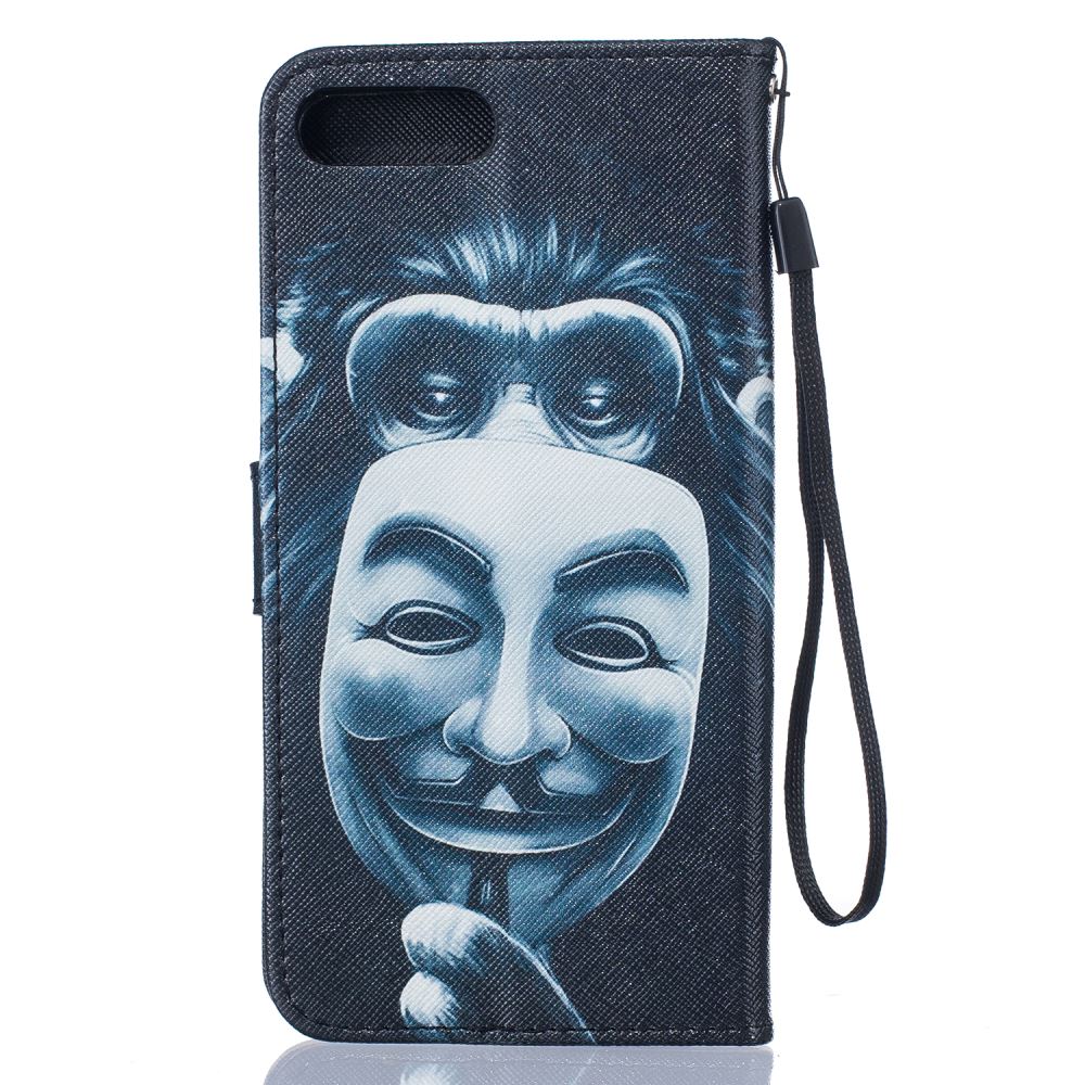 iPhone 7 Plus case wallet leather card holder cover case printed leather