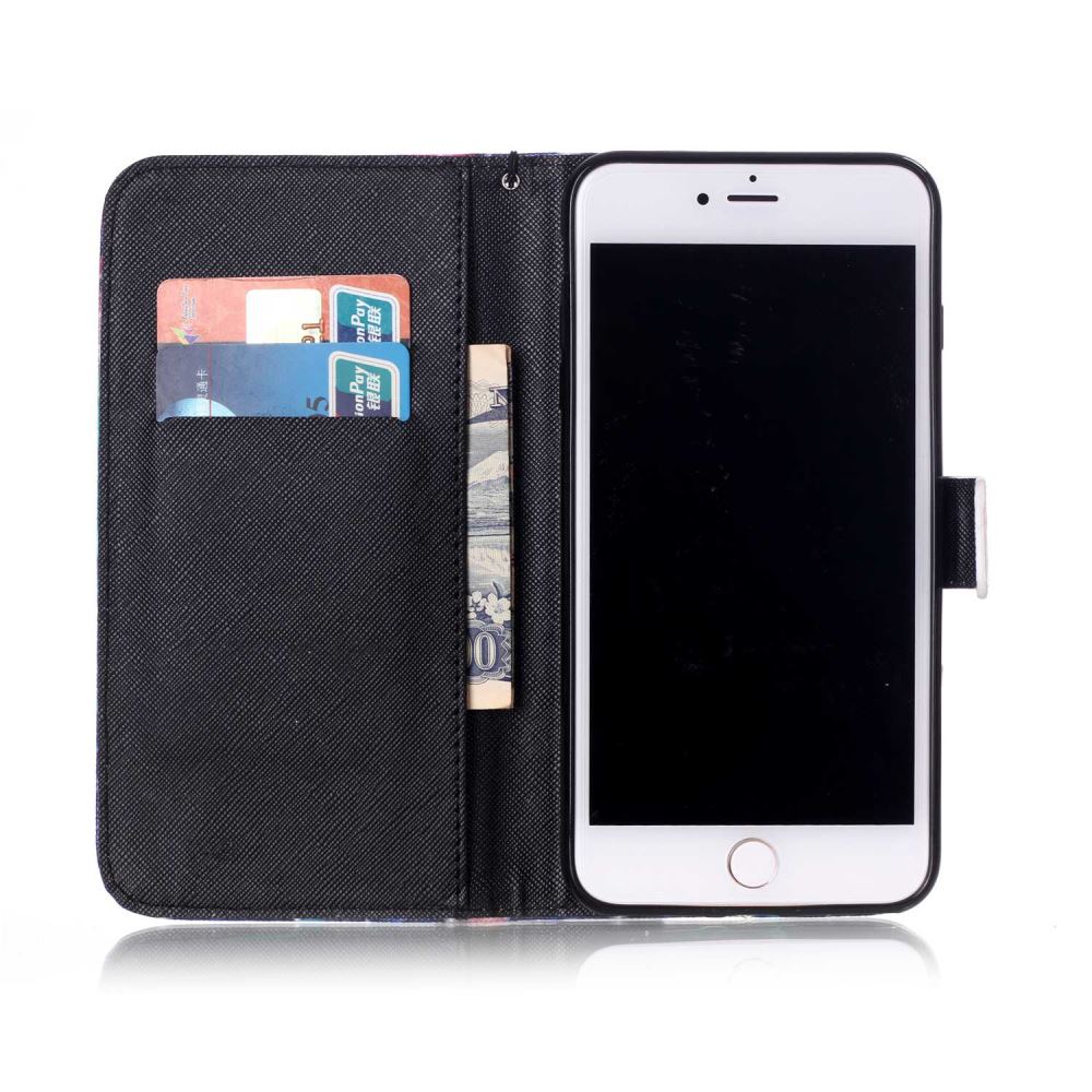 iPhone 7 Plus case wallet leather card holder cover case printed leather iPhone 7 Plus case wallet leather card holder cover case printed leather