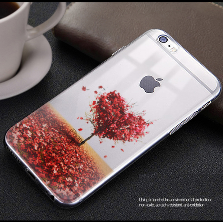 iPhone 7 case Ultra Slim Soft Gel TPU printed case
