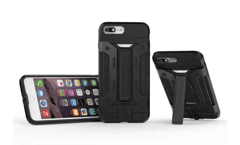 iPhone 7 plus Case Card Holder Kickstand Case