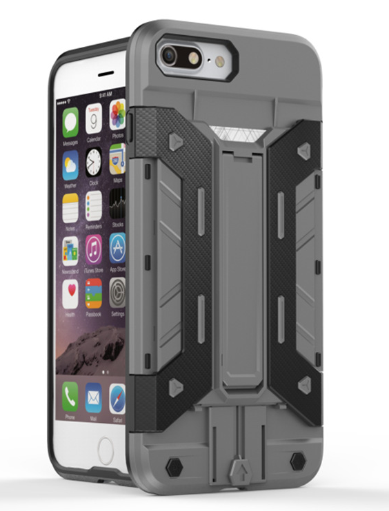 iPhone 7 plus Case Card Holder Kickstand Case