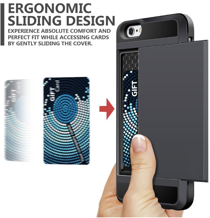 iPhone 6 6s Plus impact proof hybrid case card holder iPhone 6 6s Plus impact proof hybrid case card holder