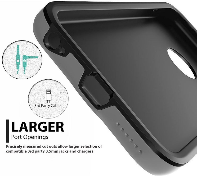 Iphone 6/6S  Plus impact proof hybrid case brushed met