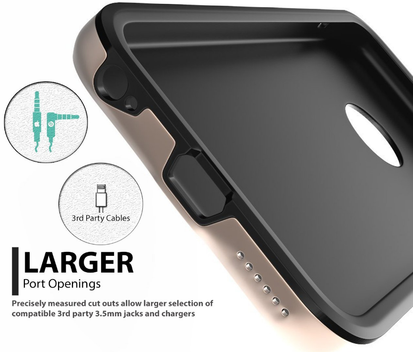 Iphone 6/6S impact proof hybrid case brushed met Iphone 6/6S impact proof hybrid case brushed met