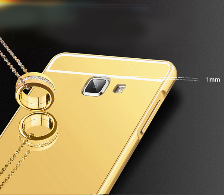 Sumsung Galaxy A5 2016 Slim Metal bumper with mirror back cover case Sumsung Galaxy A5 2016 Slim Metal bumper with mirror back cover case