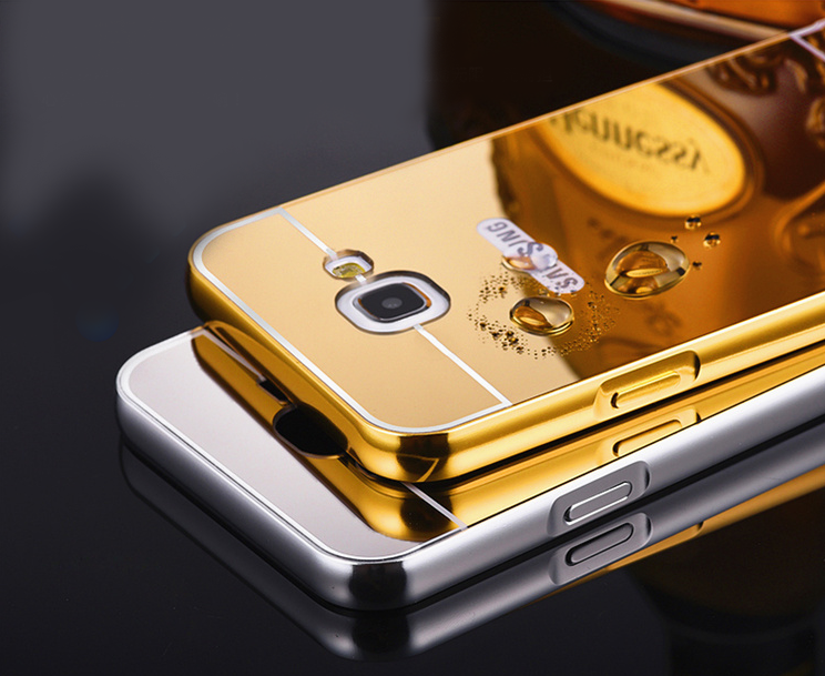 Sumsung Galaxy A5 2016 Slim Metal bumper with mirror back cover case Sumsung Galaxy A5 2016 Slim Metal bumper with mirror back cover case