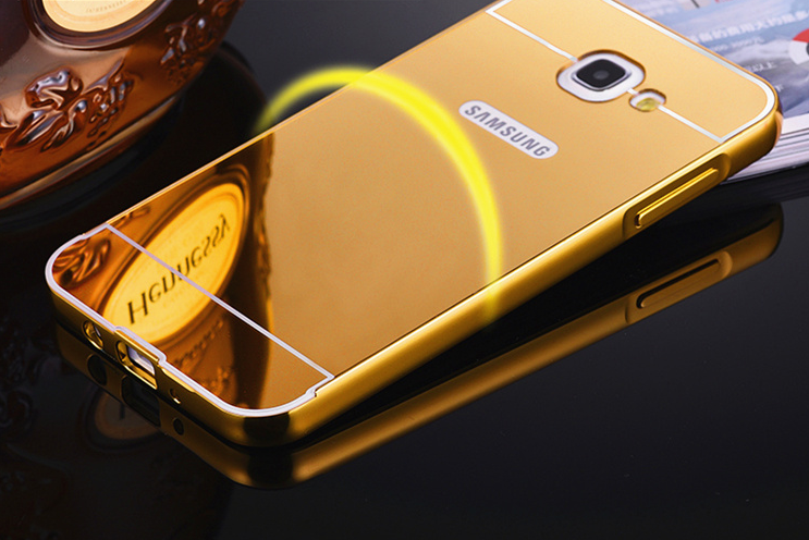 Sumsung Galaxy A5 2016 Slim Metal bumper with mirror back cover case Sumsung Galaxy A5 2016 Slim Metal bumper with mirror back cover case