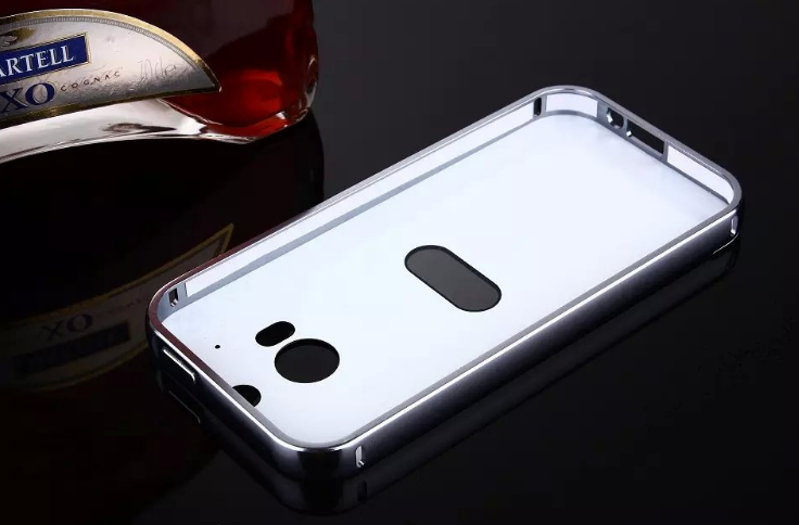 HTC ONE M8 Slim Metal bumper with mirror back cover case HTC ONE M8 Slim Metal bumper with mirror back cover case