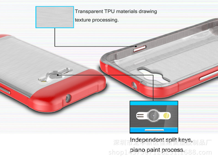 Galaxy J1 ACE hybird bumper with clear back case