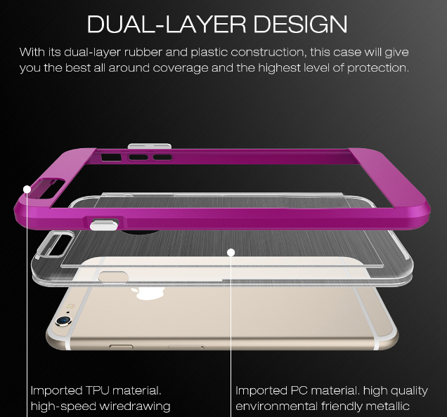 iphone 5/5s/5se  hybird bumper with clear back case