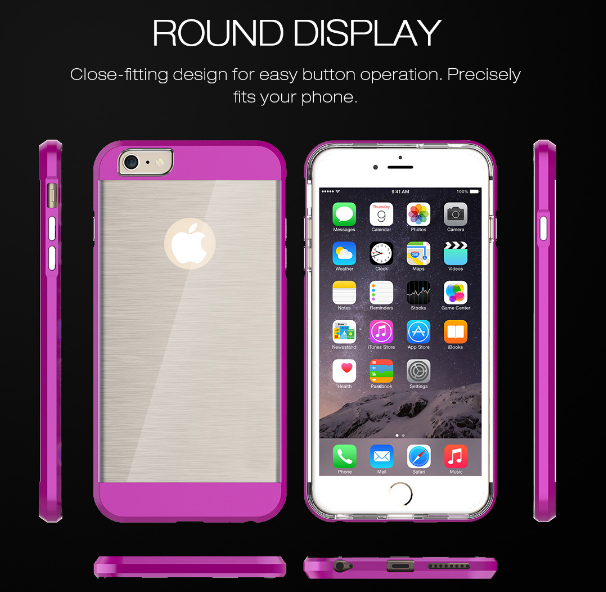 iphone 5/5s/5se  hybird bumper with clear back case