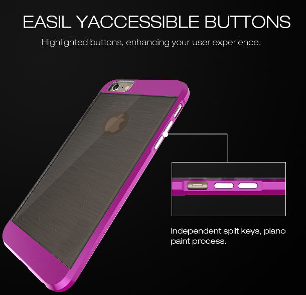 iphone 5/5s/5se  hybird bumper with clear back case